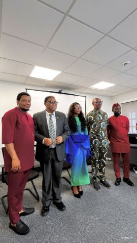 Speakers and hosts at the British Council