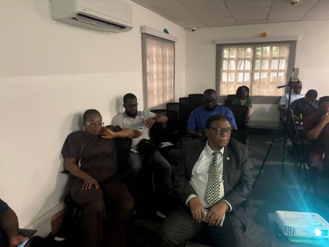 In the room at the British Council, Port Harcourt